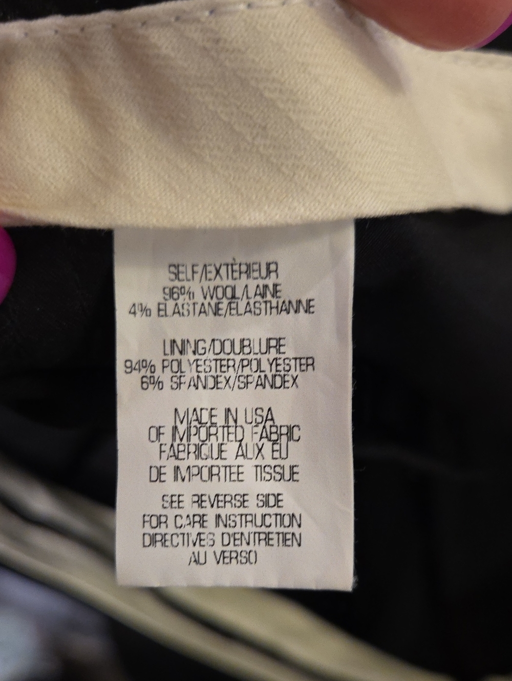 Theory Max C Tailor Dress Pants Black Wool Flare Trousers Size 4📝 - Picture 3 of 13